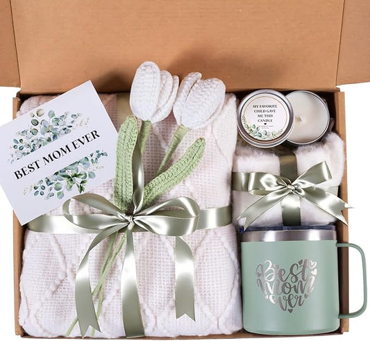Mothers Day Gifts for Mom from Daughter Son Child, Mother Day Gift Basket for Stepmom, Mother-in-Law, Best Mom Ever Gift B...