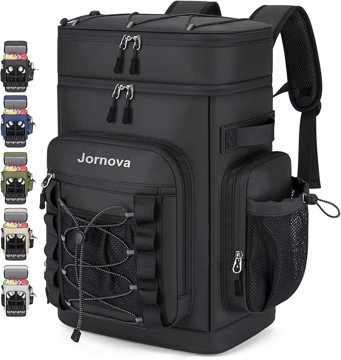 Jornova Insulated Cooler Backpack, 40L Leakproof Backpack with Double Compartments for Men & Women, Large Lunch Cooler for...