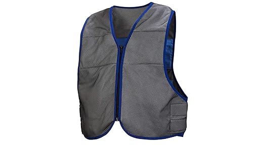 Pyramex Safety CV100M Cooling Vest - Gray and Blue - Size Medium-Extra Large