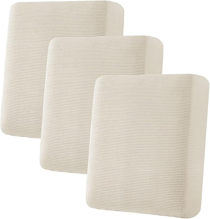 H.VERSAILTEX Super Stretch Individual Seat Cushion Cover Sofa Covers Couch Cushion Covers Slipcover Sets Thick Jacquard Te...