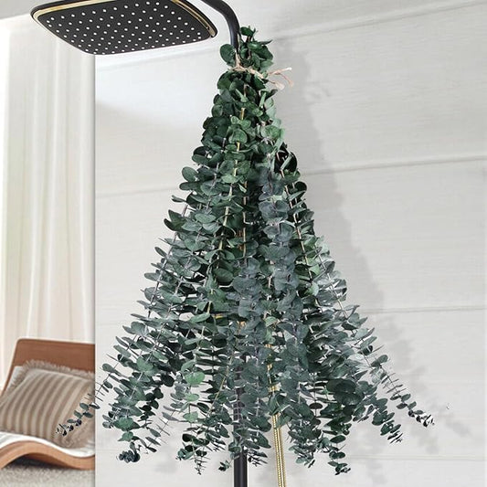12PCS Dried Eucalyptus for Shower Hanging - 17'' Real Large Preserved Eucalyptus Stems Green Home Decor, 100% Made from Fr...