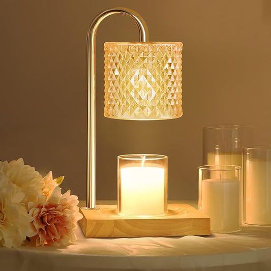 Candle Warmer Lamp with Timer Dimmer, Birthday Gifts for Women Mom, House Warming Gifts, Elegant New Home Decor, Wax Warme...