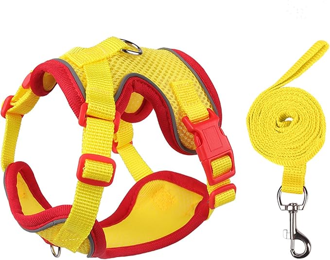 Cat Harness and Leash Set for Walking – Escape-Proof Reflective Vest for Cats and Small Dogs, Adjustable Soft Air Mesh wit...