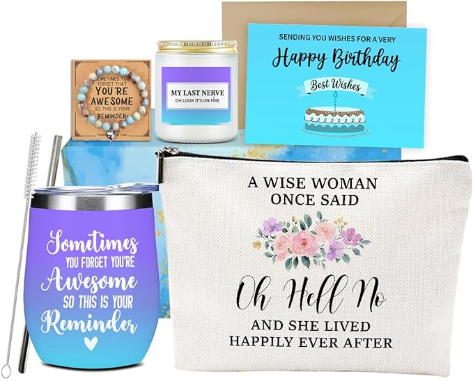 Birthday Gifts for Women, Inspirational Friendship Gifts, Funny Birthday Gift for Women Leader Daughter Bride Employee Bos...