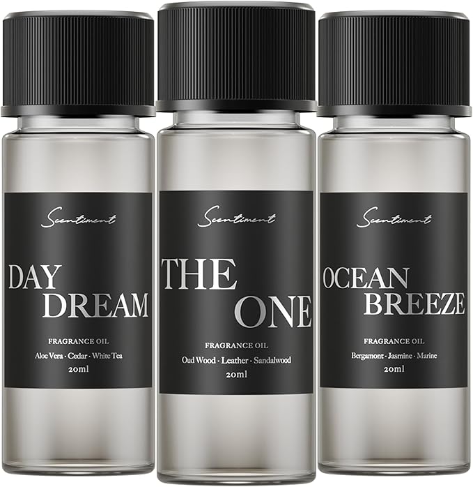 Scentiment Hotel Scents Discovery Set – Day Dream, The One & Ocean Breeze | Fresh, Woody & Marine Fragrance Oils | Luxury ...
