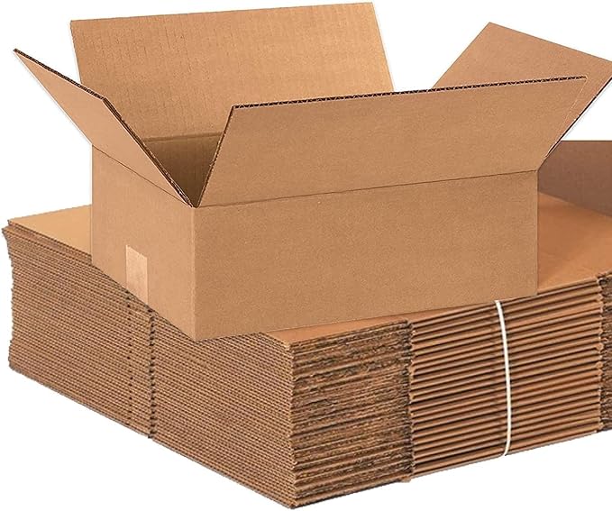 BOX USA Shipping Boxes Medium 12"L x 9"W x 4"H 25-Pack - Corrugated Cardboard Box for Moving, Mailing, Packing, Packaging ...