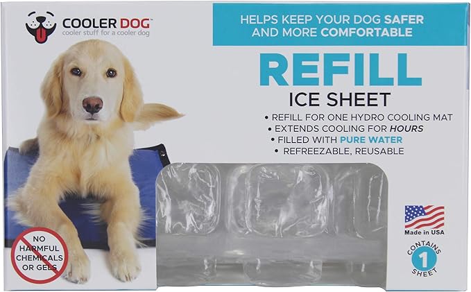 CoolerDog Refill Ice Sheet for Hydro Cooling Mats (Single Mat Refill)
