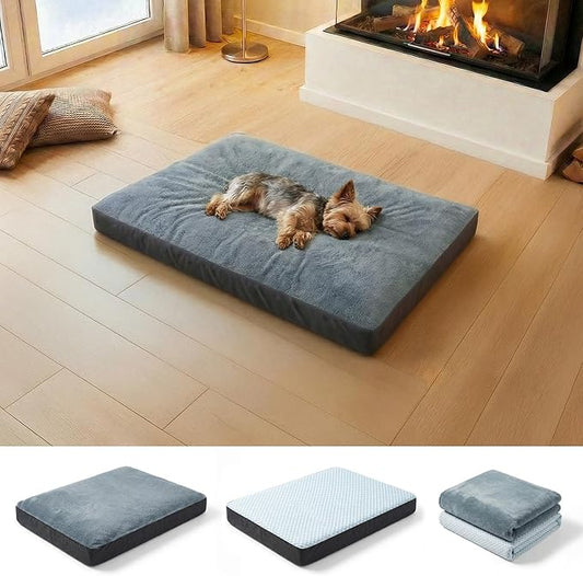 Wagora Dog Bed for Crate, Extra Large Cooling Mat for Dogs, Waterproof Dog Bed with Dual Surface Removable Washable Cover...
