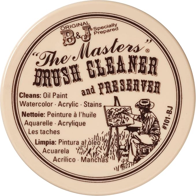 GENERAL'S The Masters Brush Cleaner and Preserver – Non-Toxic – Cleans & Restores Art Paint Brushes – Removes Acrylic, Oil...