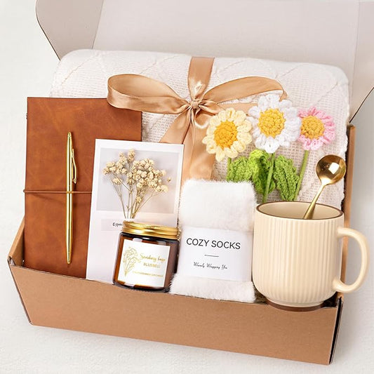 for Women - Get Well Soon Self Care Gift Baskets, Thinking of You Care Package Birthday Box for Women Her Sister Wife Girl...