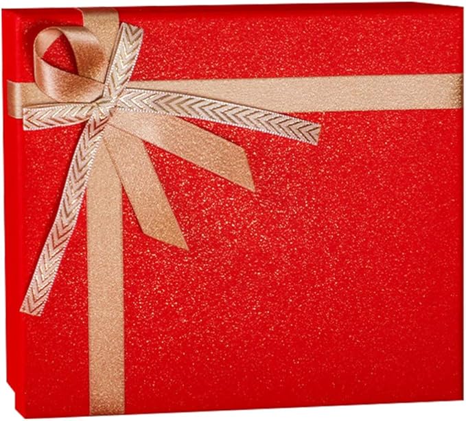 1set Cheerful Year Wrapping Box Red Wedding Container for Candy and Crafts Design for Festive Celebrations
