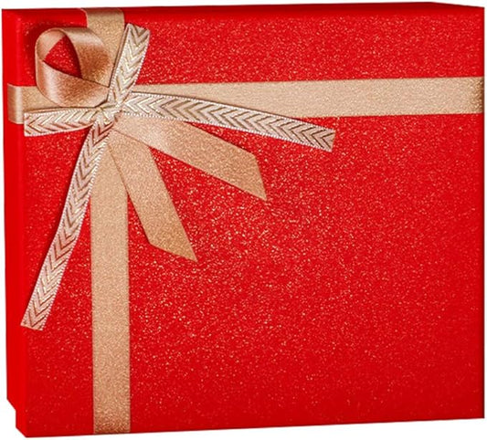 1set Cheerful Year Wrapping Box Red Wedding Container for Candy and Crafts Design for Festive Celebrations