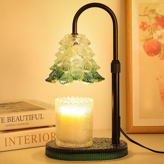 Christmas Tree Shaped Candle Warmer Lamp with Timer & Dimmer – Adjustable Wax Melt Lamp for Jar Candles, Home Decor Accent...