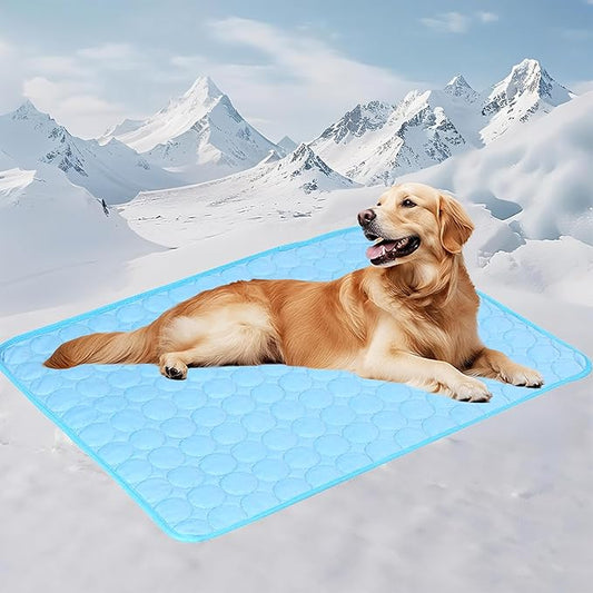 Pretoee Dog Cooling Mat - 40" x 28" Washable Instant Cooling Pet Pad for Dogs & Cats, Pet Sleeping Bed for Indoor Outdoor ...