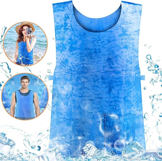 HUOFU Ice Cooling Vest for Men Women - Water Evaporative Cool Shirt for MS Patient Outdoor Sport Working Hot Summer Weathe...