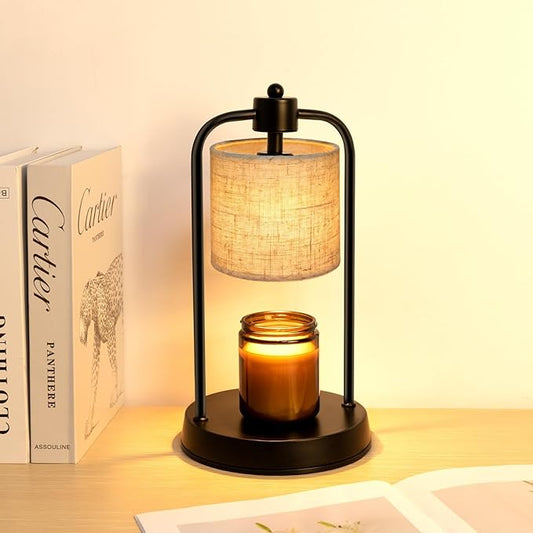 FullyCare Candle Warmer Lamp Electric with Timer: Wax Melts Warmer - Dimmable Candle Wax Warmer Electric Candle Warmer wit...
