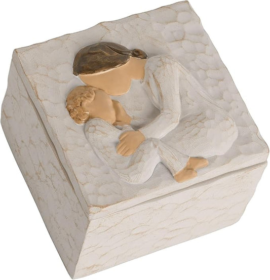 QIANLING Gifts for Mom - New Mother Keepsake Box, First Time Mom Gift, Mother’s Day & Birthday Gifts for Mother, Sculpted ...