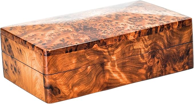 BAZAARDI Hand Carved Wooden Multipurpose Keepsake Jewelry Decorative Art Box Storage Organizer (Large wood Box,Antique) (M...