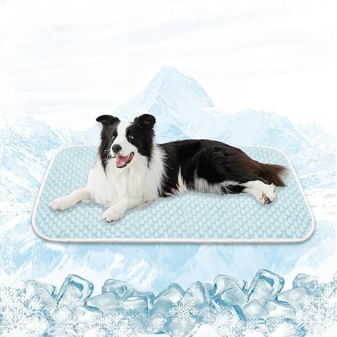 MICROCOSMOS Pet Cooling Mat & Sleeping Pad- Breathable Bubble Surface, EZ Clean. Keep Cooling for Pets, Kids and Adults in...