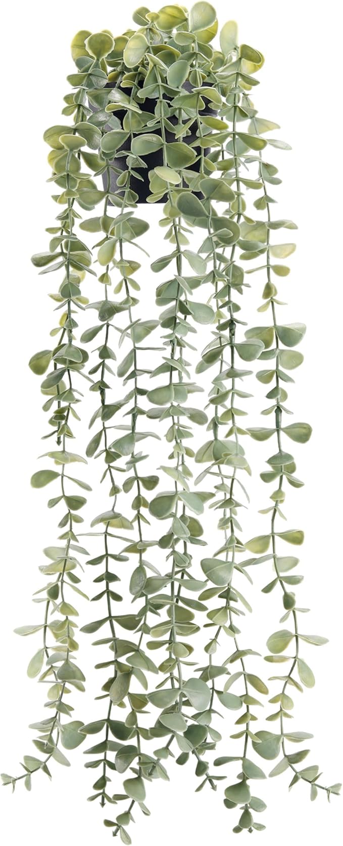 Der Rose 1Pcs Fake Plants Hanging Artificial Potted Faux Eucalyptus Plants for Modern Boho Farmhouse Bathroom Office Desk ...