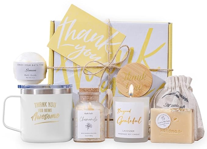 Thank You Gifts for Women Spa Thoughtful Unique Office Gift for Coworkers Nurse Friends Men Boss Employee Secretary Hostes...