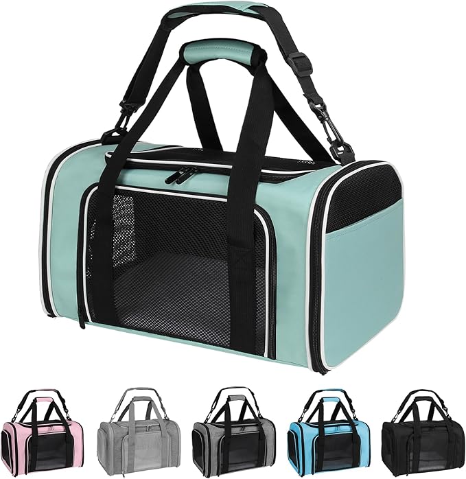 Yipincover, Cat Dog Carriers Soft-Sided, Pet Travel Carrier for Small Cats Dogs Under to15lbs, Soft-Solid Collapsible Carr...