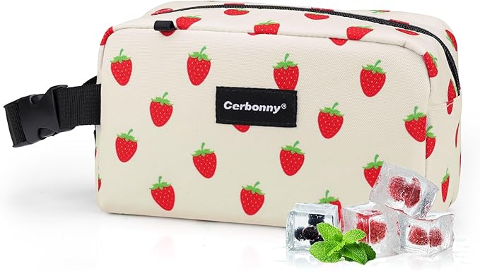 Cerbonny Small Cooler Bag Freezable Lunch Bag for Work School Travel,Small Lunch Bag,insulated snack bag For Adults/Kids,M...