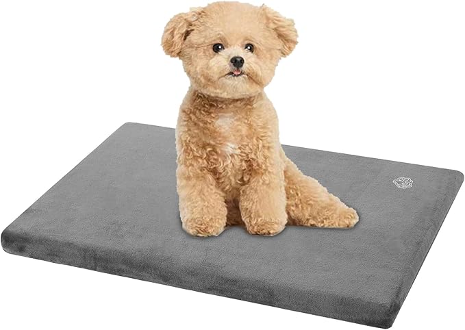 EMPSIGN Stylish Dog Bed Mat Dog Crate Pad Mattress Reversible (Cool & Warm), Water Proof Linings, Removable Machine Washab...