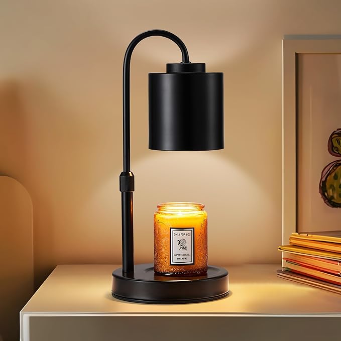 CASTLELIFE Candle Warmer Lamp with Timer & Dimmer, Height Adjustable Electric Wax Melt Warmer for Jar Candles, Gifts for M...