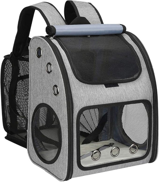 COVONO Expandable Pet Carrier Backpack for Cats, Dogs and Small Animals, Portable Pet Travel Carrier, Super Ventilated Des...