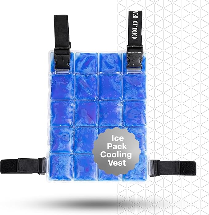 COLD FACTOR Ice Pack Cooling Vest for Men & Women—Lightweight, Adjustable Phase Change Cooling Vest for Hot Weather, Athle...