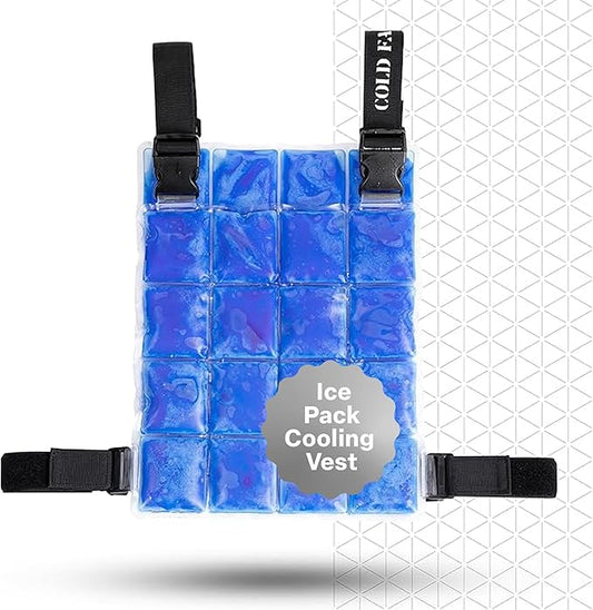 COLD FACTOR Ice Pack Cooling Vest for Men & Women—Lightweight, Adjustable Phase Change Cooling Vest for Hot Weather, Athle...