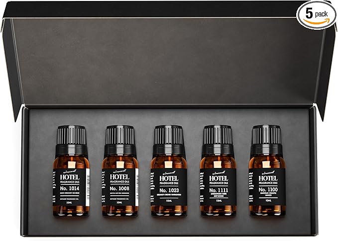 AirScent Hotel Diffuser Oil Gift Set - Buyers’ Best Picks - 10 mL, 0.34 fl oz Hotel Fragrance Oil Gift Set - Inspired by t...