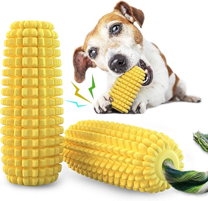 Carllg Dog Chew Toys for Aggressive Chewers, Indestructible Tough Durable Squeaky Interactive Dog Toys, Puppy Teeth Chew C...