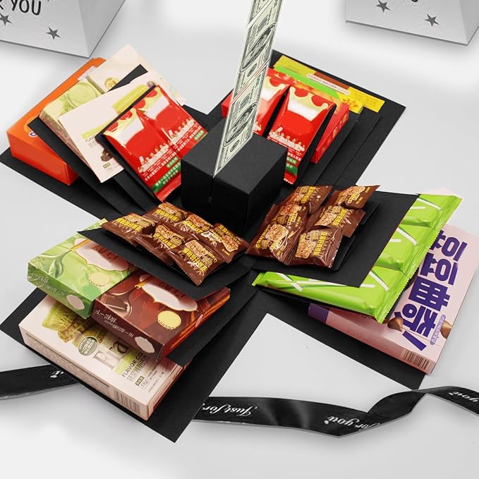 5-Layer creative explosion gift box, gift wrap box. Creating a 5-Layer of various gifts by yourself. An ideal, mysterious ...
