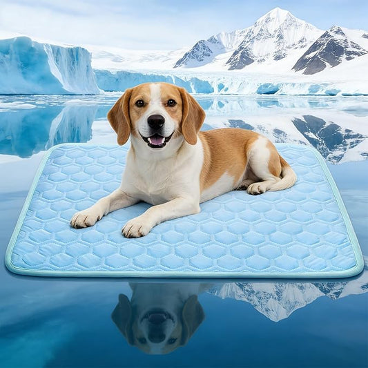 dgdgbaby Cooling Mat for Dogs Thicken Pad for Cats,Rabbit&Medium,Large Dogs Internal Arc-Chill Cool Fiber (Q-Max>0.5),Dog ...
