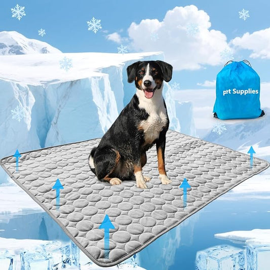 NXDZI Dog Cooling Mat for Dogs, Pet Cooling Pad Bed for Dog Easy Washable for All Types of Pets and Perfect for Both Indoo...