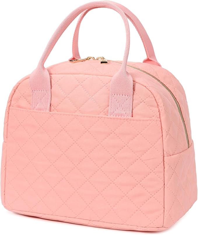 Lunch Bag for Women, Insulated Lunch Box, Reusable Water-Resistant Lunchbox Cooler with Front Pocket, Large Capacity Lunch...