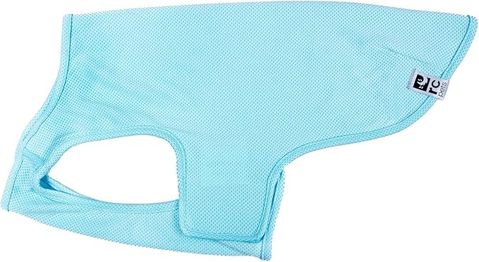 RC Pet Products Zephyr Cooling Dog Vest, Cooling Dog Coat, Medium, Ice Blue