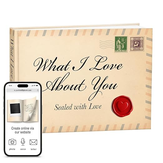 STOFINITY What I Love About You Book - Fill in The Blank Love Book for Couples, Personalized Sentimental Gifts for Boyfrie...