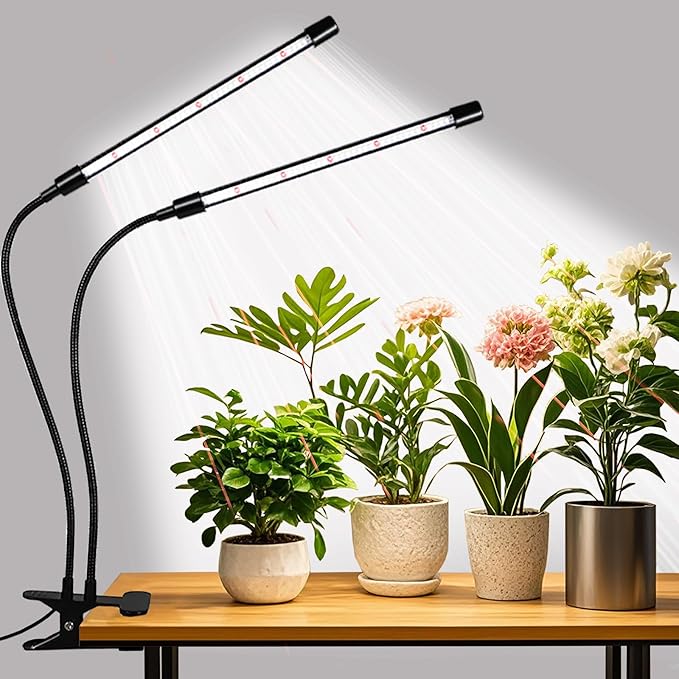 Grow Lights for Indoor Plants, Upgrade 84 LEDs Clip Plant Lights, Full Spectrum LED Plant Growing Lamps with Flexible Goos...