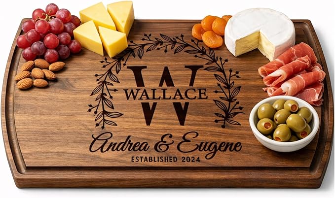 Personalized Cutting Board - Personalized Wedding Gifts for Couple - Custom Cutting Board Wood Engraved- Housewarming Gift...