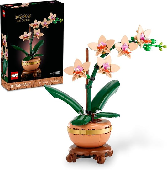 LEGO Botanicals Mini Orchid Building Set - Artificial, Fake Orchid for Home Decor, Adults Ages 18+ - Gift for Mothers Day...