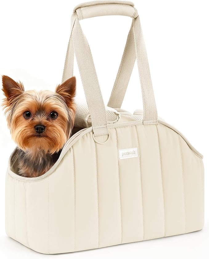 Pecute Cat Purse Carrier, Lightweight Cat Carriers for Small Cats with Large Pockets, Cat Soft-Sided Carriers up to 6.6lb...