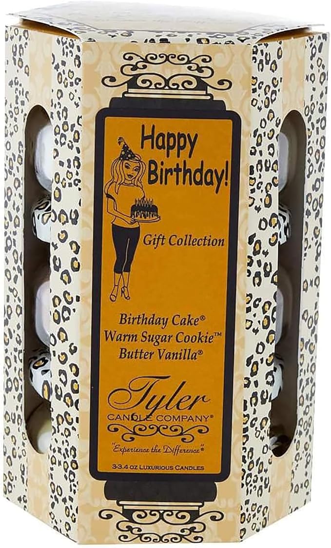 Tyler Happy Birthday Gift Set - 3 Candles 3.4oz