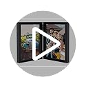 AEVETE 5x7 Picture Frames Double Hinged Wood Folding Photo Frames Vertical with Plexiglass Front, Black