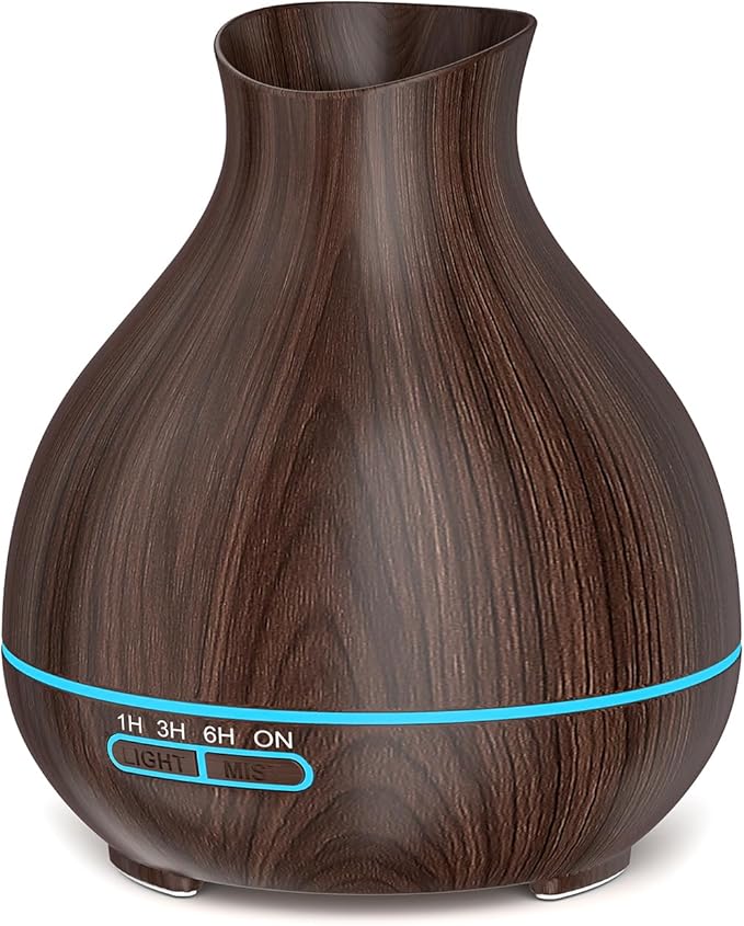 BZseed Aromatherapy Essential Oil Diffuser, 550ml Ultrasonic Fragrant Oil Large Room Humidifier, Diffusers for Home with T...