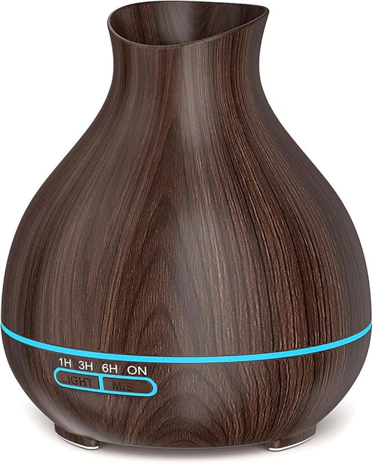 BZseed Aromatherapy Essential Oil Diffuser, 550ml Ultrasonic Fragrant Oil Large Room Humidifier, Diffusers for Home with T...