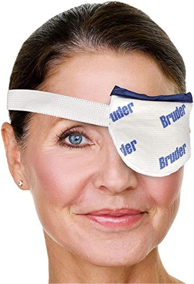 Bruder Moist Heat Eye Compress | Single Eye | Microwave Activated | Fast Acting and Effective Relief for Styes and Other E...