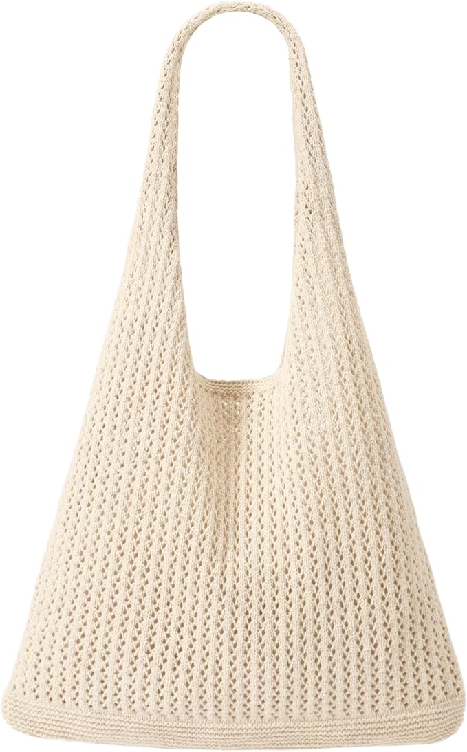 EIMMBD Crochet Bags for Women Beach Totes Bags Aesthetic Summer Tote Shoulder Hippie Bag Knit Bag